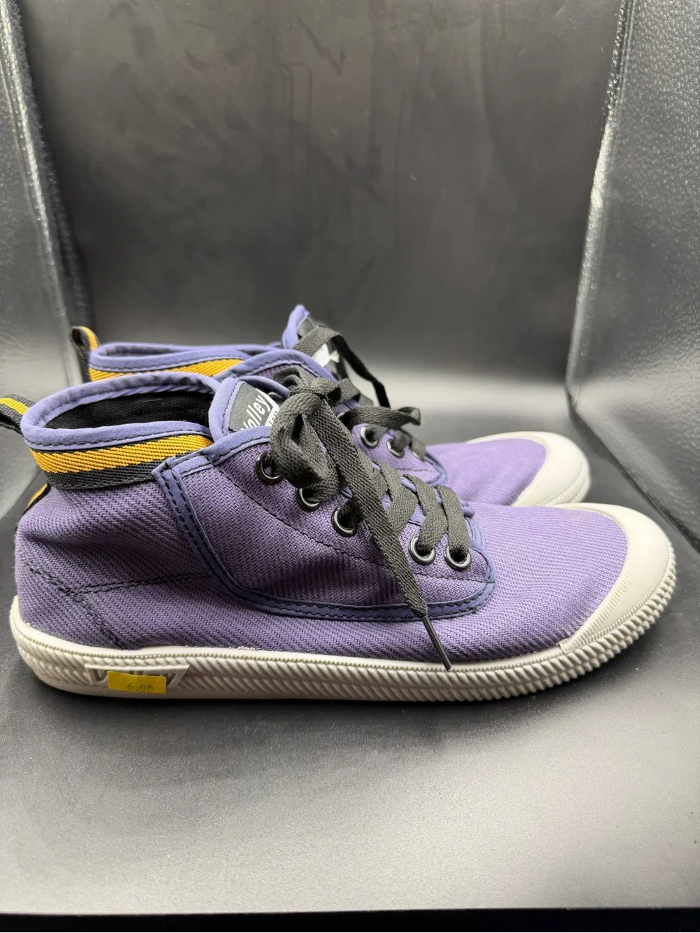 Valley Purple High-Top Canvas Sneakers